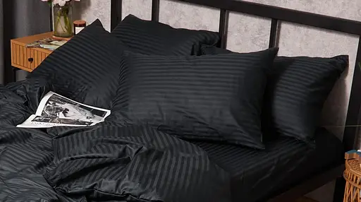 Набор наволочек Moon&Star Satin Stripe Midnight Luxe 50х50 см 2 шт MS840000650 - фото 4