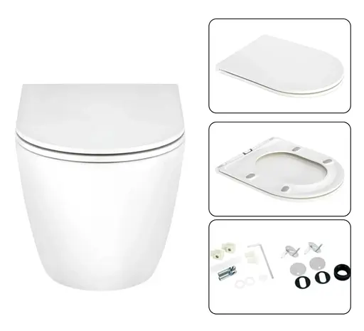 Набір Q-tap Nest 4 в 1 підвісний унітаз Scorpio Ultra Quiet 520x365x365 + комплект інсталяції QT1433053EUQW45167 - фото 6