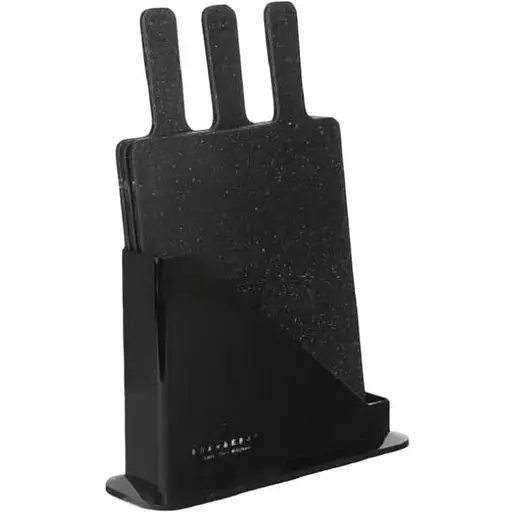 Набір обробних дощок Edenberg EB-11981 на підставці 3 шт. Чорні - фото 1