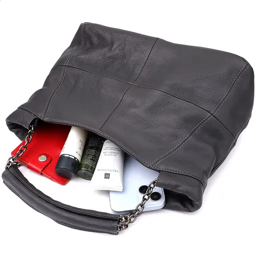 Повседневная сумка для женщин Vintage из натуральной кожи 29.5х22х13.5 см sum0027562 - фото 9