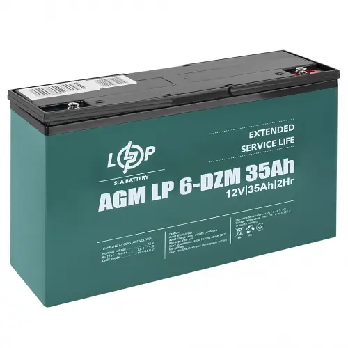 Аккумулятор LogicPower LP 6-DZM-35 Ah AGM - фото 2