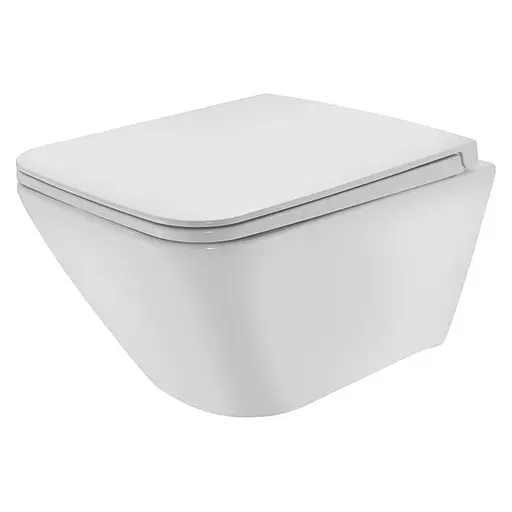 Унитаз подвесной Jaquar Laguna LAS-WHT-91953BIUFSM с сидением Soft Close, Белый - фото 1
