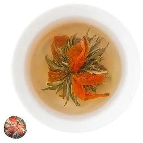 Чай зелений Діамантовий Дракон Вогненна квітка пак. з фольги 100 г - фото 1