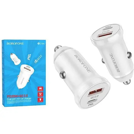 Зарядное устройство Borofone BZ18A PD20W+QC3.0