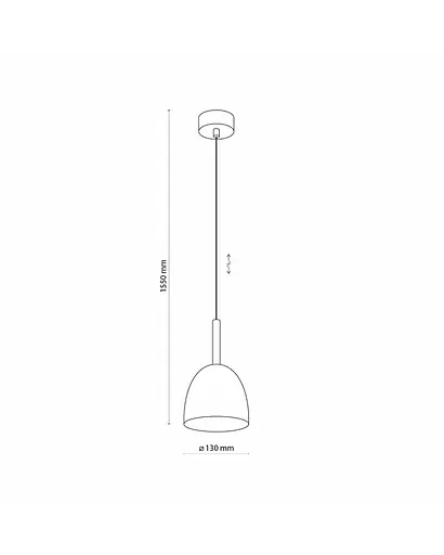 Підвісний світильник TK Lighting 4870 Nord E27 1x15W IP20 - фото 2