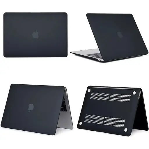 Пластикова накладка (верх та низ) Hardshell Matte Case для Apple MacBook Air 13" A1932/A2179/A2337 (2018-2020) Black [148844] - фото 5