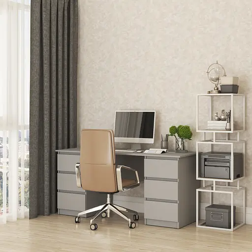 Письменный стол MebelStar Нео СК-6 160x60x75,5 см Серая мышка (MBS-1229)