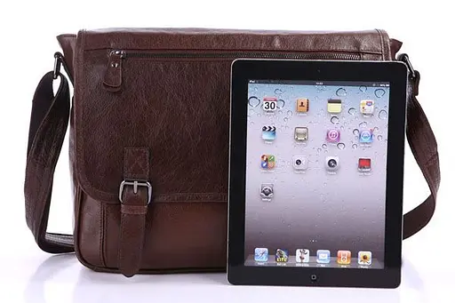 Чоловіча шкіряна сумка Vintage 36х30х10, см sum0012452 - фото 4