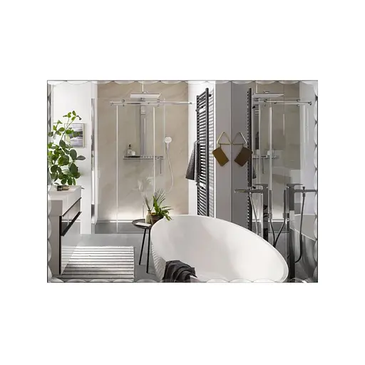 Дзеркало настінне Zerix Kubix MRZ06-600x800-Reverse прямокутне із декором ZX5634 - фото 1