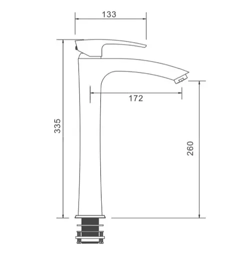 Змішувач для умивальника Gappo G1007-32 - фото 6