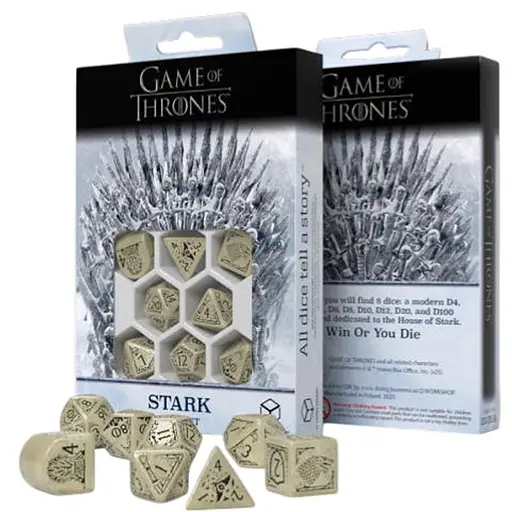 Набор кубиков Game of Thrones. Stark Dice Set , 7 шт. (GOT/00190166/2025/1/A) - фото 1