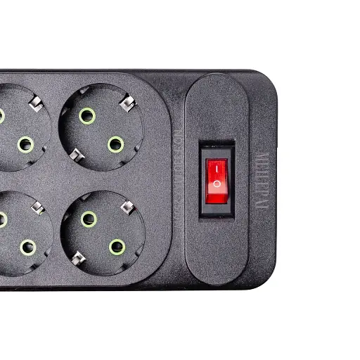 Мережевий фільтр-подовжувач Yiwu HP-5-15 EURO 133U 3 метри на 4 розетки з 3 USB чорний  - фото 4
