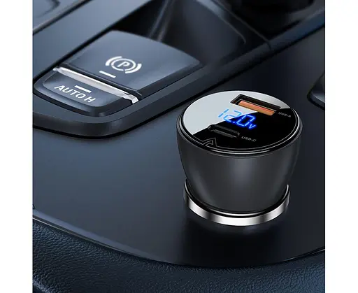 Автомобильный адаптер питания Acefast B6 63 W с дисплеем - фото 4