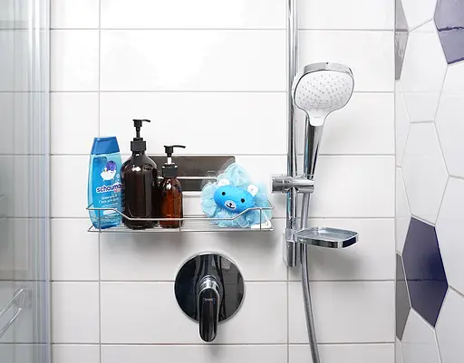 Полиця нержавійка на самоклейці, FABRIKA EMI Max. Розмір: 35.2х12.9х8.3 - фото 8