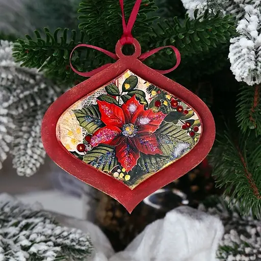 Творческий набор для создания 3-х елочных украшений "Vintage Christmas" FDCKW-053 - фото 7