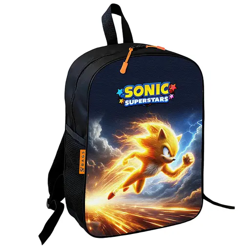 Рюкзак школьный детский Супер Соник «Super Sonic» 36х27 см для мальчика (01146)