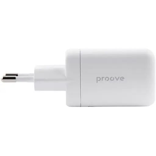 Мережевий зарядний пристрій Proove Silicone Power 40W USB-C/USB-C White (WCSP4020002) [130268] - фото 4