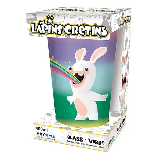 Склянка Lapin Cretins Rainbow Rabbids (Скажені кролики) 400 мл - фото 4