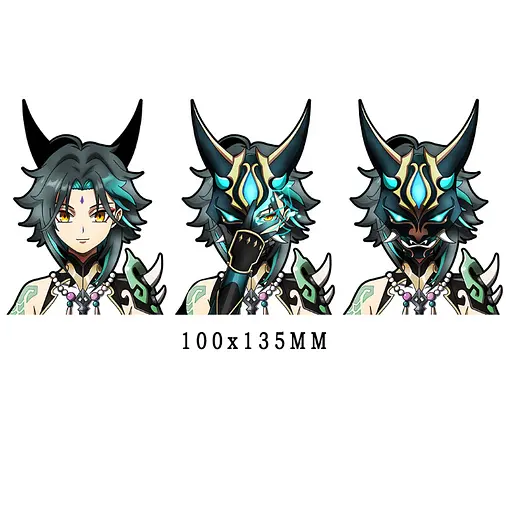 Голографічна наклейка Геншин Сяо Genshin Impact Xiao - фото 1