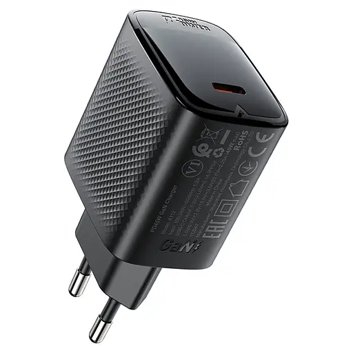 МЗП Acefast A112 GaN PD45W (1USB-C) Black - фото 2
