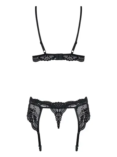 Комплект білизни Obsessive 810 S/M чорний - фото 4