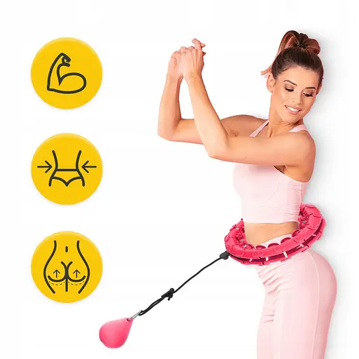 Обруч (хулахуп) массажный 4FIZJO с отягощением 4FJ0633 (P-5907739316820) - фото 7