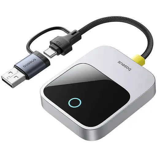 Адаптер Baseus SafeJourney Series Wireless CarPlay Adapter Space Сірий - фото 1