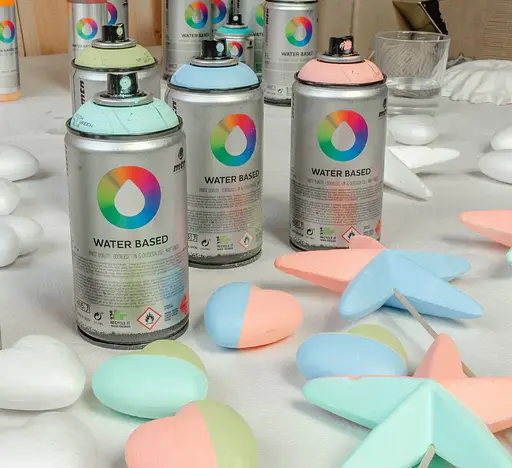 Аэрозольная краска MTN WB-605 300 мл Флуоресцентный голубой, EX019W0605M - фото 7