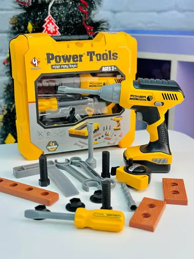 Дитячий набір інструментів у кейсі з шуруповертом на батарейках - фото 5