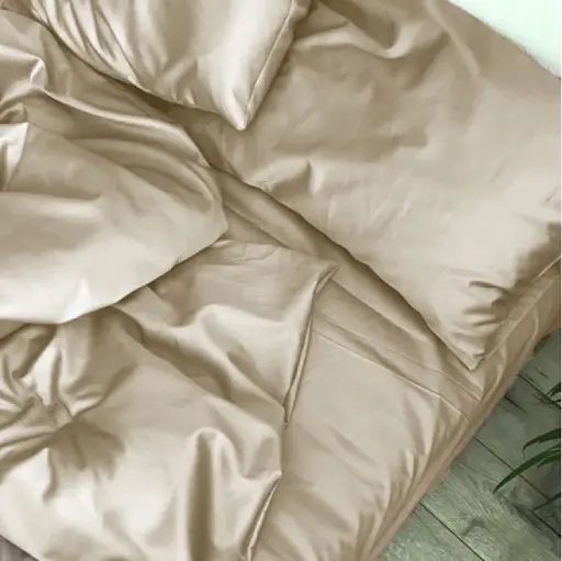Простирадло MirSon Satin Light Pro 10-016 Creamy 150х220 см (2200010176360)
