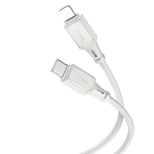 Кабель зарядки Hoco X101 Silicone Type-C to Lightning PD27W сірий - фото 2