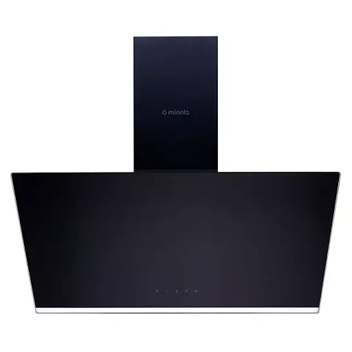 Вытяжка декоративная наклонная Минола HVS 6232 BL/INOX 700 LED