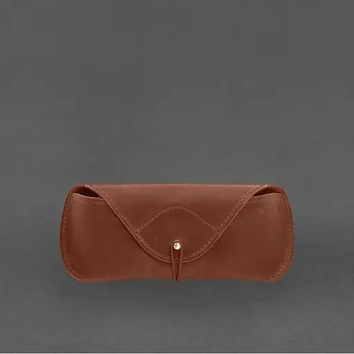 Кожаный чехол для очков BlankNote Crazy Horse с клапаном на резинке  - фото 2