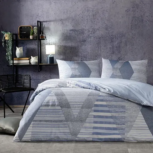 Постільна білизна Lucas Blue Ранфорс / простирадло на резинці Tac pbe0051209 - фото 1