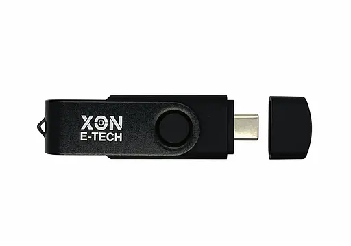 Флеш-накопитель XON FlashDrive DuoConnect 128GB (USB 2.0 + USB Type-C) Черный (FX2DR128PB 7539) - фото 4