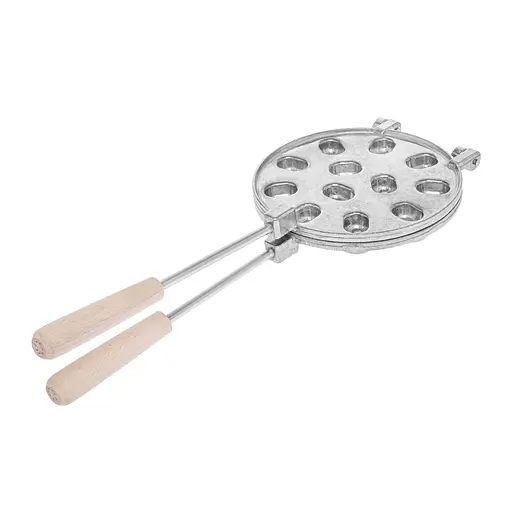 Орешница форма для выпечки орешков на 12 половинок орехов со съемными ручками, RS Серый 86539 - фото 2