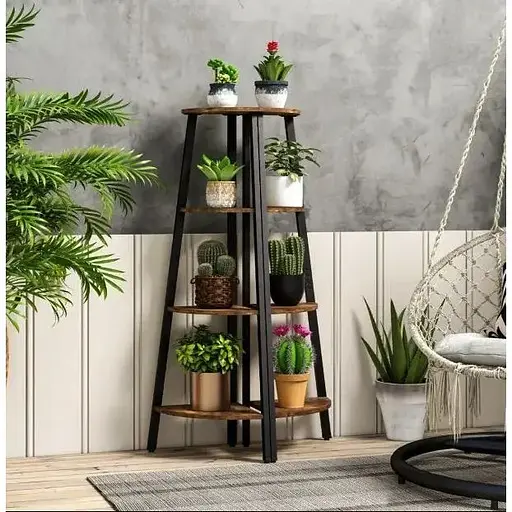 Етажерка Costway Leo кутова в стилі Loft - фото 4