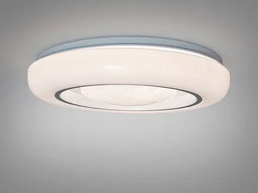 LED стельова люстра Diasha Smart біла хром 34Вт - фото 3