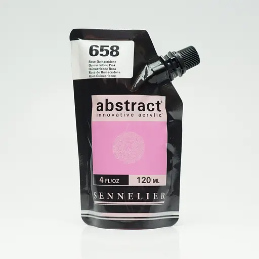 Акриловая краска Sennelier Abstract, 120 мл, Хинакридоновый розовый (Quinacridone Pink)