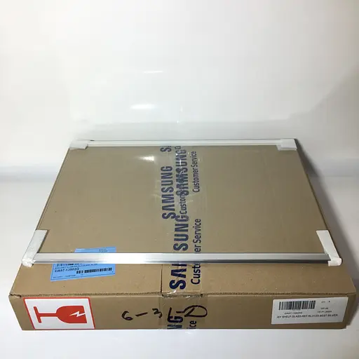 Полка стеклянная для холодильника Samsung RB37J5340SL, RB37J5225SA, DA97-13502G 500x355 мм с обрамлением - фото 2