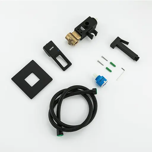 Вбудований гігієнічний душ чорний Gappo 1/8, Чорний матовий G7217-6 - фото 7