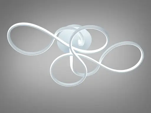 Світлодіодна люстра Diasha чорна 60 Вт чотири кільця - фото 1