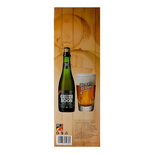Набір пива Boon Oude Geuze 7% (2 шт. x 0.375 л) + келих - фото 3