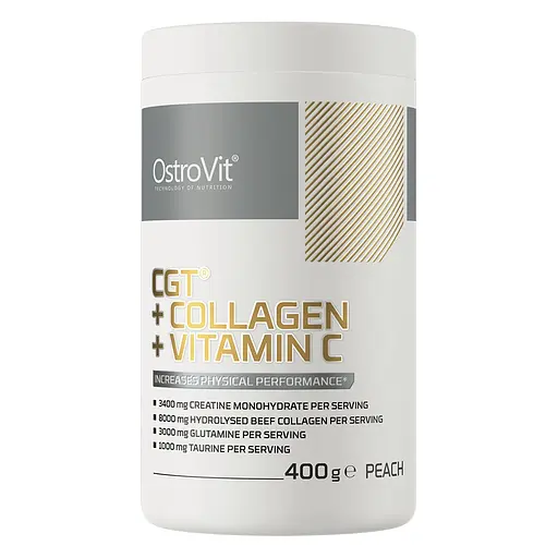 Креатин CGT + Collagen + Vitamin C 400 г Персик OstroVit fit0024673