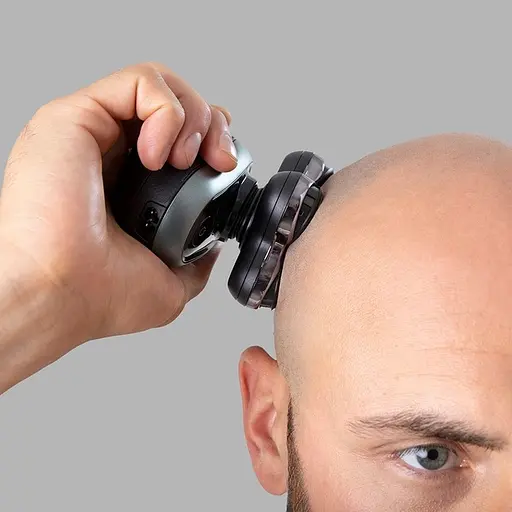 Remington Бритва электр. роторная RX7 ULTIMATE, бритв.головок-5, Li-Ion, сух.+влажн., триммер, черно-зеленый - фото 5