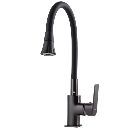 Змішувач для кухні Globus Lux Bonn GLB-0203SA-GP-B01 Чорний матовий - фото 5