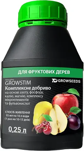 Набор: удобрение Plantin Growstim Rougevert для фруктовых деревьев 1 л + удобрение Plantin Growstim Rougevert для фруктовых деревьев 0.25 л - фото 3
