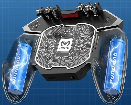 Джойстик для телефону з охолодженням Memo DL100 4000mAh ігровий контролер тригер Black (18538) - фото 9