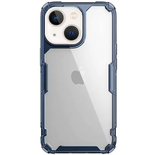 Чехол TPU Nillkin Nature Pro Series для Apple iPhone 15, 6.1 Синий прозрачный