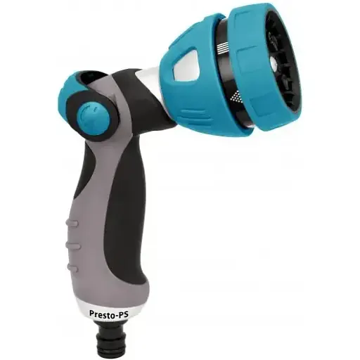 Пистолет для поливки металлический Presto-PS насадка на шланг 7777B - фото 1